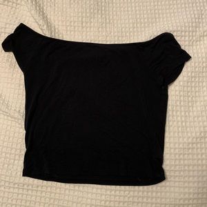 Black crop top
